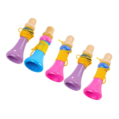 COSMEVIVI 5 Stück Holz Kleines Horn Kleine Trompete Spielzeug Spielzeug Trompete Kinder Party Trompete Mini Trompete Simulierte Trompete Spielzeug Musikalische Trompete Spielzeug Zarte von COSMEVIVI