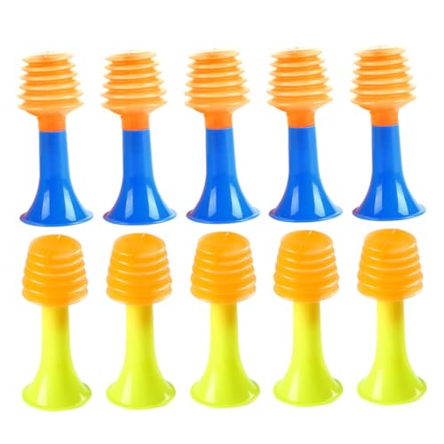 COSMEVIVI 50 Stück Luftdruck Horn Klarinetteninstrument Für Kinder Squeeze-Horn-Spielzeug Kinder-Saxophon-Instrument Kleine Hornspielzeuge Trompetengeräuschemacher Saxophoninstrument Abs von COSMEVIVI