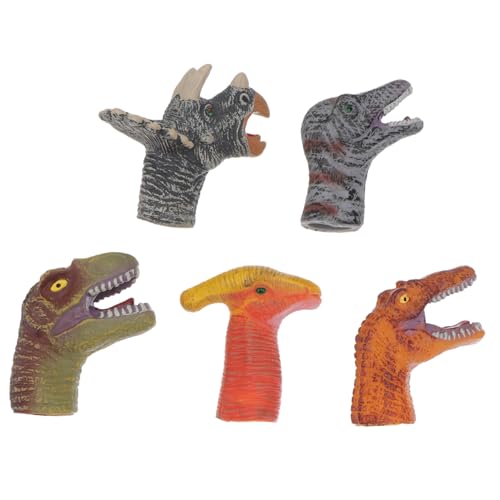 COSMEVIVI 5St Dinosaurier-Fingerpuppe Kinderspielzeug tierische Fingerpuppe Mini-Tierspielzeug interaktives Spielzeug stofftiere für Kinder Babyspielzeug Fingerpuppenspielzeug für Kinder PVC von COSMEVIVI