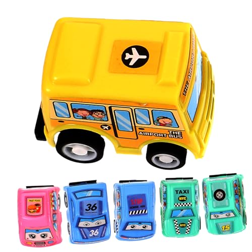 COSMEVIVI 6 Stück Lustige Pull Back Autos Für Kinder Mini Technik Fahrzeuge Bunten Designs ägheitsauto Spielzeug Für Frühes Lernen Und Spielspaß Geeignet Für Kinder Ab 3 Jahren von COSMEVIVI