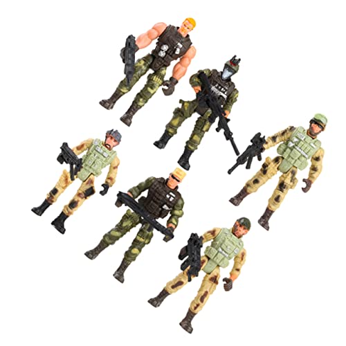 COSMEVIVI 6er Set Soldaten Figuren Modelle Aus Flexible Soldaten Für Militärspielzeug Zufällige Auswahl Der Figuren Ideal Als Für Jungen Und ädchen von COSMEVIVI