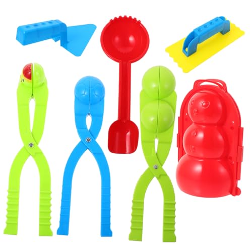 COSMEVIVI 7 Teiliges Schneeball Maker Set Für Kinder Kreatives Schneespielzeug Für Spaß Im Winter Ideal Für Schneeballschlachten Und Sandspiel Robustes Material Einfach Zu Handhaben von COSMEVIVI