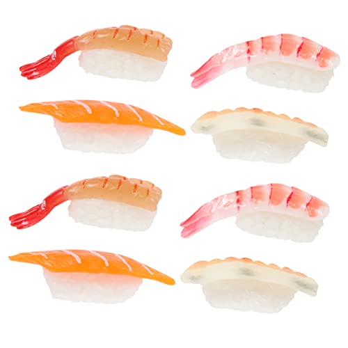 COSMEVIVI 8St Sushi-Simulation Sushi-Fotografie-Requisiten Modell für künstliche Lebensmittel hochzeitsdekoration hochzeitsdeco nachgeahmtes Lebensmittelmodell Fake-Food- PVC von COSMEVIVI