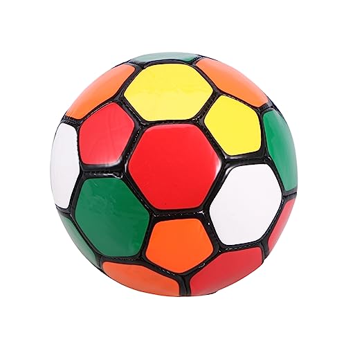 COSMEVIVI 12M PVC Kinderfußball Aufgeblasener Ball Für Farbenfrohes Für Outdoor Aktivitäten Inklusive Nadel Ideal Für Garten Und Freizeitspiele von COSMEVIVI