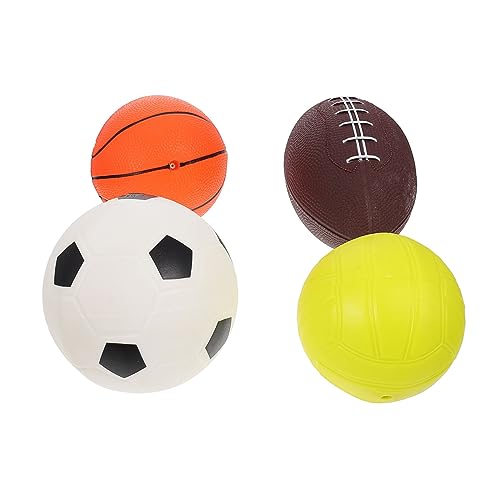 COSMEVIVI Aufblasbarer Sportball Set Für Multifunktionales Zum Rugby Fußball Und Basketball Ideal Für Garten Und Indoor Aktivitäten Robustes Material Lebhaften Farben von COSMEVIVI