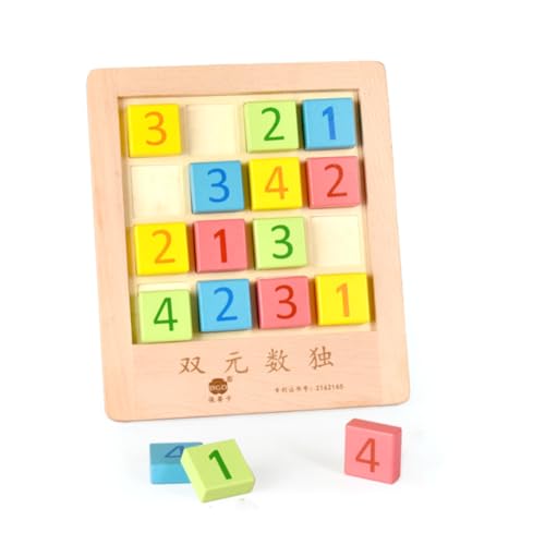 COSMEVIVI Brettspiel Spielen Tischpuzzle für Kinder Puzzlespiele für Kinder Trainingsboard für logisches Denken Zahlen Schachbrett von COSMEVIVI