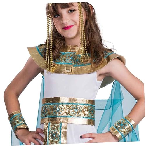 COSMEVIVI Bühnenkostüm für Kinder Prinzessinnen-Outfit Ägyptisches Prinzessinnenkostüm für Mädchen prinzessin kleidung Cosplay-Königin-Kleidung Cosplay-Zubehör Rollenspielzubehör von COSMEVIVI