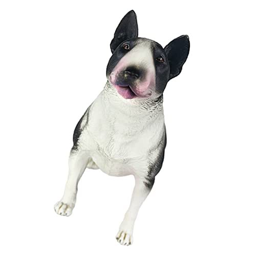 COSMEVIVI Bullterrier Modell Stehendes Hundemodell Realistische Simulation Eines Bullterriers Gefälschtes Welpenmodell Ideal Für Sammler Und Dekoration Detailgetreu Und von COSMEVIVI