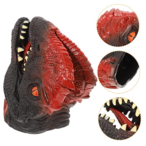 COSMEVIVI Dinosaurier-handpuppe Kinderspielzeug Handpuppen- Handpuppenspielzeug Für Handspielzeug Nützliche Handpuppe Puppen Mit Beweglichem Mund Tierpuppen Weiches Gummi von COSMEVIVI