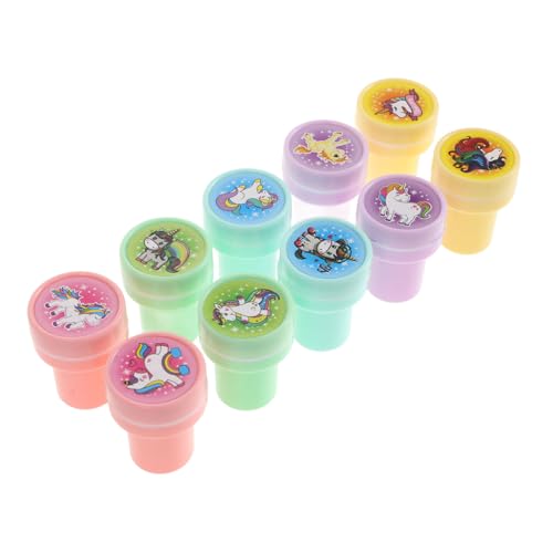 COSMEVIVI Einhorn Stempelset üße Cartoon Stempel Für Ideal Für Bastelarbeiten Scrapbooking Und Schulpreise Perfekt Als Mitgebsel Für Einhorn Partys Und Geschenktüten von COSMEVIVI