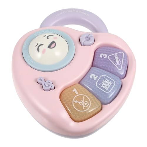 COSMEVIVI Elektronische Orgel Für Musikinstrument- Lernspielzeug Für Elektronische Tastatur Mit DREI Tasten Für Cartoon-Instrument- Rosa Abs von COSMEVIVI