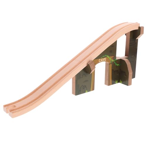 COSMEVIVI Gleiszubehör Holz Spielzeug holzspielzeug Eisenbahn Holzbrücke Zubehör Kinder Zugbrücke Spielzeug Holz Zug Brücke Set игрушки Gleisbrücke für den Zug Lernspielzeug für Gleisbrücken von COSMEVIVI