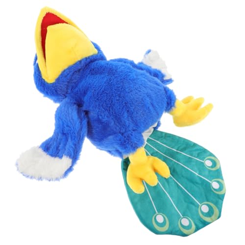 COSMEVIVI Handpuppe Pfau Handspielzeug Cartoon-Marionette Leistungsstütze Geschichte erzählende Marionette kreatives Puppenspielzeug Cartoon-Handpuppe interaktive Handpuppe PP Baumwolle von COSMEVIVI