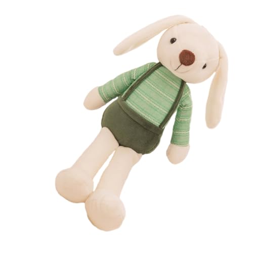 COSMEVIVI Hasenpuppe Kinder Kuscheltier Spielzeug für Kinder kucheltier wischtelgeschenk plüschhasen ausgestopfter Hase aus Plüsch kleine Stoffhasen Stoffhase pp Baumwolle Dark Green von COSMEVIVI