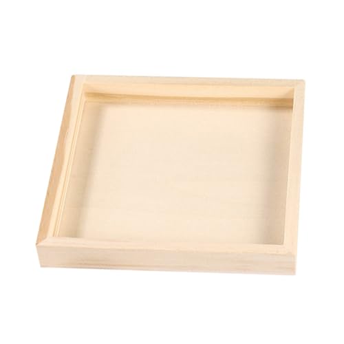 COSMEVIVI Holz-Puzzle-tablett, Puzzle-stapeltablett, Puzzle-sortiertablett, Stapelbares Holz-Puzzle-zubehör, Quadratisches Holztablett, Puzzle-tablett Für Den Täglichen Gebrauch von COSMEVIVI