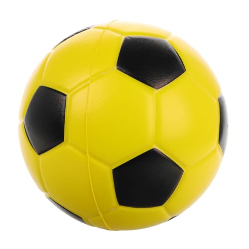 COSMEVIVI Indoor Fußballspielzeug Für Silent Soft Ball Aus PU Schaum Für Drinnen Leiser Und Weicher Fußball Für Indoor Spiele Und Jonglieren Gelber Sportball von COSMEVIVI