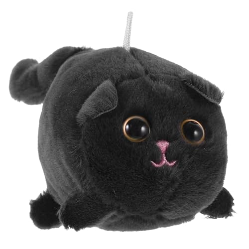 COSMEVIVI Kätzchenspielzeug katzenspielzeug Cutie Cats cat Spielzeug kauspielzeug Babies Toys spielzeuge Katze ausgestopfte Tiere Kuscheltiere Spielzeug Partygeschenk PP Baumwolle Black von COSMEVIVI