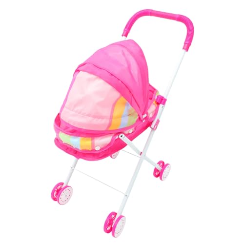 COSMEVIVI Kinder Rollenspiel Kinderwagen Spielzeug Für Babypuppen Simulation Puppenwagen Mit Buggy Design Ideal Für Kreatives Rollenspiel Für Jungen Und ädchen Robust Und Leicht von COSMEVIVI