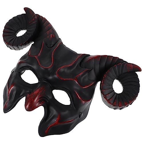 COSMEVIVI Kostüm-Party-Dekor Horn für Halloween gruselige Teufelsmaske Masken-Cosplay rote Dämonenhörner halloween dekoration halloween-dekoration für Party Halloween- Plastik von COSMEVIVI