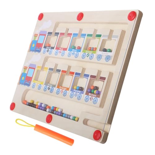 COSMEVIVI Magnetische Zug Zähltafel, Spielzeug Für 2 Jährige, Magnetspielzeug Für Kleinkinder Von 1–3, Magnettafel Mit Farben Und Zahlen, Magnetische Farblabyrinthe, Magnetspielzeug Für von COSMEVIVI