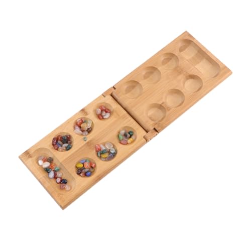 COSMEVIVI Mancala-brettspiel Mancala-Schach Lustiges Brettspiel Afrikanisches Spiel Kinderschachbrett Bambus von COSMEVIVI