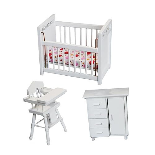 COSMEVIVI Miniatur Puppenschlafzimmer öbel Set Rollenspielspielzeug Für Kinder Komplettes öbelspielzeug Für Puppenhaus Ideal Für Kreative Spielstunden Ab 3 Jahre von COSMEVIVI