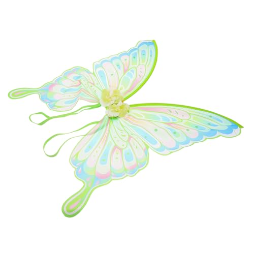 COSMEVIVI Ostern verkleiden schmetterlingsflügel cosplay Flügel für Mädchen butterfly wings Schmetterlingsflügel für Cosplay Schmetterlingsflügel als Dekoration Polyester Light Green von COSMEVIVI