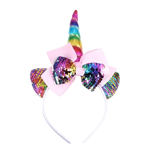 COSMEVIVI Party-Kopfbedeckung glitzerndes Haarband Kopfbedeckungen für Kinderpartys einhorn haarband kinder haarschmuck party zubehör kinder Party-Kopfschmuck Party-Haarreifen Colorful von COSMEVIVI