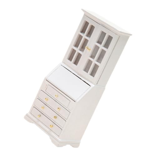 COSMEVIVI Puppenhaus Aufbewahrungsschrank Möbel Kleines Vitrine Puppenzubehör Mini Bücherregal Mini Schrank Modell Miniatur Schrank Landschaftsbau Mini Dekor Aus von COSMEVIVI