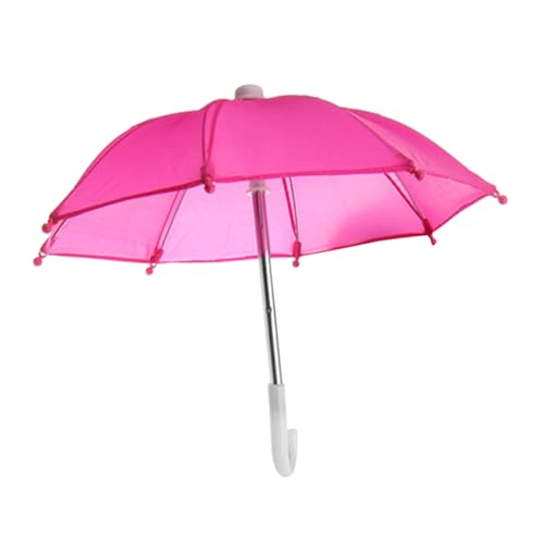 COSMEVIVI Puppenregenschirm Mini-Regenschirm-spielzeugpuppe Puppenschirm-Handwerk Kleiner Regenschirm Kleines Hauszubehör 1:12 Regenschirm-Requisite Kleine Regenschirme Miniatur Eisen Rosy von COSMEVIVI