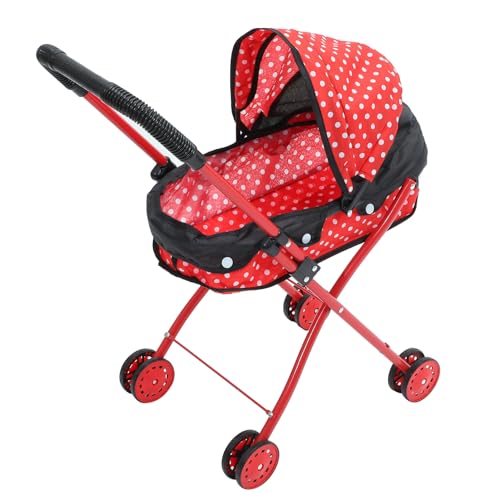 COSMEVIVI Puppenwagen Kinderwagen Spielzeug Kid Toys Puppen-Buggy Mini-Aufbewahrungswagen Puppenhauswagen puppenhaus zubehör kinderschubkarre Spielhauszubehör Zubehör für Babypuppen ， von COSMEVIVI