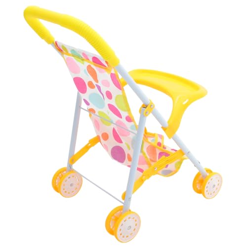 COSMEVIVI Realistischer Puppen Kinderwagen Für Kleinkinder Spielzeug Kinderwagen Für ädchen Und Jungen Mit Farbenfrohem Cartoon Design Ideal Für Fantasievolles Spielen Und Rollenspiele von COSMEVIVI