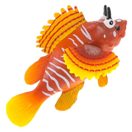 COSMEVIVI Rotfeuerfisch-Modell Spielzeug Meerestiere Kleine Tierfiguren Modell Einer Tierfigur Künstliches Fischmodell Simulation Fischdekoration Tiermodell-dekor Fisch Figur Plastik von COSMEVIVI