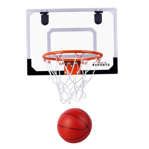 COSMEVIVI Satz Basketballkörbe Für Kinder Zum Aufhängen An Der Wand Basketballtor Set Für Indoor Und Outdoor Inklusive Wandhalterung Und Praktischem Aufbewahrungsregal Für Basketball von COSMEVIVI