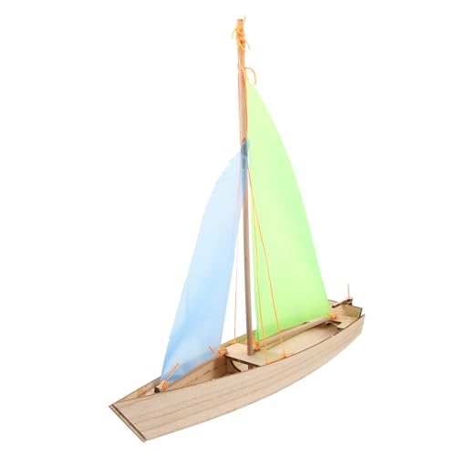 COSMEVIVI Segelmodell Bausätze Spielzeugschiffe Für Kinder U-Boot Handarbeit Segeln Handwerkliche Schiffsform Spielzeugboot Segelboot-skulptur Holziges Spielzeug Mini-kanu-Figur Hölzern von COSMEVIVI