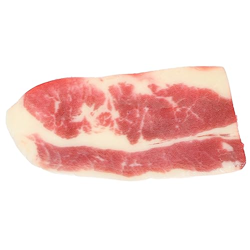 COSMEVIVI Simulationsrindfleischmodell So Tun, Ob Sie Grillspielzeug Spielen Rindfleisch-Spielzeug Für Kinder Realistisches Essen Künstliche Nahrung Mini-Essen Fälschung PVC-Material Rot von COSMEVIVI