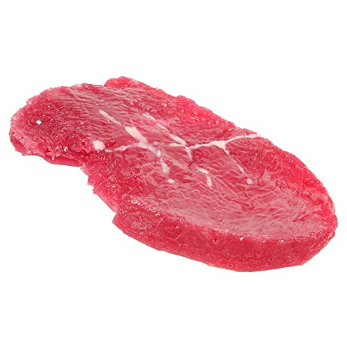 COSMEVIVI Steakimitat küchendekoration Home Decor Dekorationssteak künstliche geschnittene Lebensmittel Faux-Steak-Modell Fotografie-Requisiten Mini-Steaks in schneiden Styropor von COSMEVIVI