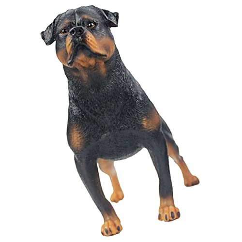 COSMEVIVI Stehende Rottweiler Hundefigur Realistisches Kunststoffmodell Für Schreibtischdekoration Kognitive Spielzeugfigur Für Und Hundeliebhaber Ca Ideal Als Deko von COSMEVIVI