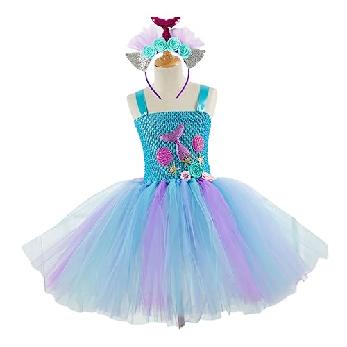 COSMEVIVI Tutu-Rock für Mädchen Brautkleid im Meerjungfrauen-Stil Tutu Kostüme Mädchen Babys Kleinkinder kinder prinzessinnen kleider kinderkleider Mädchenrock Meerjungfrauenrock für Kinder von COSMEVIVI