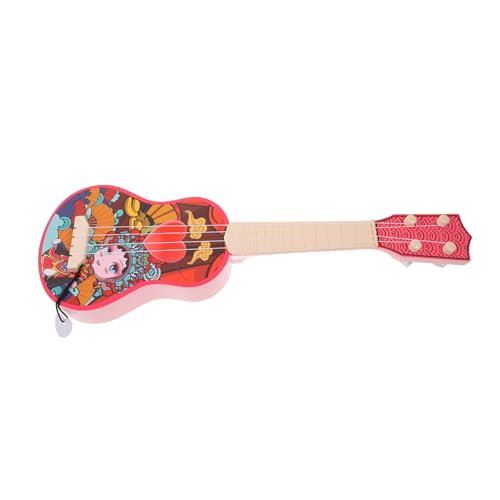 COSMEVIVI Ukulele Spielzeug Ukulele-Spielzeug Kleinkind Musikinstrument Spielzeug Gitarrenmodell aus Kunststoff schöne Ukulele pädagogische Ukulele für Kinder Früherziehung Ukulele Plastik von COSMEVIVI