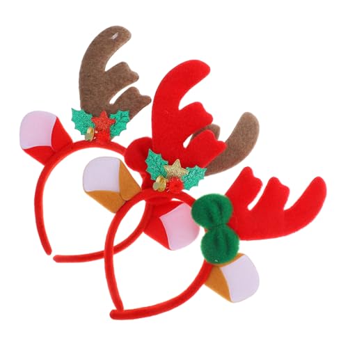 COSMEVIVI Weihnachts Rentier Geweih Haarreif Karikatur üsch Rentier Antlers Stirnbänder Und Für Und Erwachsene Perfekte Party Zubehör Für Weihnachten Und Festliche von COSMEVIVI