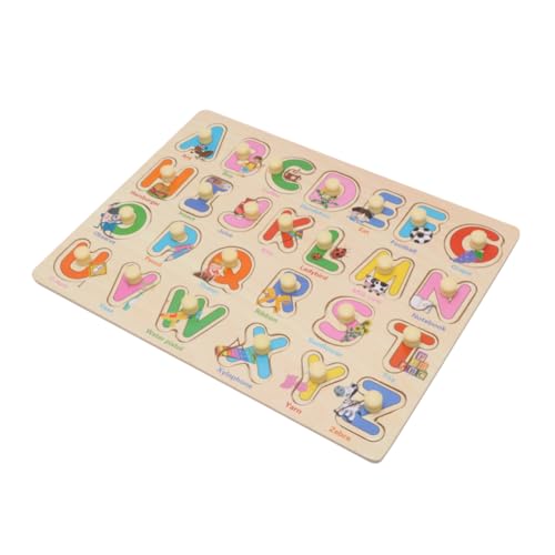 COSMEVIVI Wörter Rätsel Kinder Puzzle rätselbuch Kinder laubsägen für Kinder holzspielsachen kleinkinderspielzeug Alphabet-Puzzles Puzzles aus Holz Puzzlespiele Rätsel für Kinder Bambus von COSMEVIVI