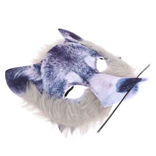 COSMEVIVI Wolfsmaske halloween maske party dekoration Gruselmaske halloween-schminke Maskenball Tanztiermaske Fursuit Gesichtsbedeckung -Requisite dekorative Halloween-Maske Vliesstoff von COSMEVIVI