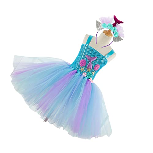 COSMEVIVI Prinzessinnenkleid Tutu Meerjungfrauenrock Für Jungen Und Mädchen Geburtstagsparty-outfit Größe 8–9 Jahre Mädchen-tutu-rock von COSMEVIVI