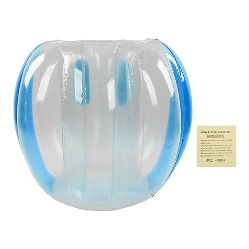 Aufblasbarer Beulenkugel, menschlicher Kollisionskugel, PVC -Körperblase Bounce Ball, sicheres Outdoor -Spielzeug für Kinder und Erwachsene, leicht zu lagern und zu tragen, ca. (Blue Transparent) von COSMICROWAVE