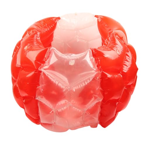 Aufblasbarer Beulenkugel, menschlicher Kollisionskugel, PVC -Körperblase Bounce Ball, sicheres Outdoor -Spielzeug für Kinder und Erwachsene, leicht zu lagern und zu tragen, ca. (Red Transparent) von COSMICROWAVE