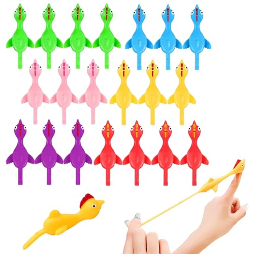 COSORO 20 Stück Schleuder Huhn Spielzeug Slingshot Hühner Finger Toys,Dehnbare Lustig Gummi Hühner Katapult Spielzeug für Kinder,Anti-Stress Stressabbau Kinder Geburtstagsgeschenk Partygeschenk COSORO 20 Stück Schleuder Huhn Spielzeug Slingshot Hühner Finger Toys,Dehnbare Lustig Gummi Hühner Katapult Spielzeug für Kinder,Anti-Stress Stressabbau Kinder Geburtstagsgeschenk Partygeschenk von COSORO