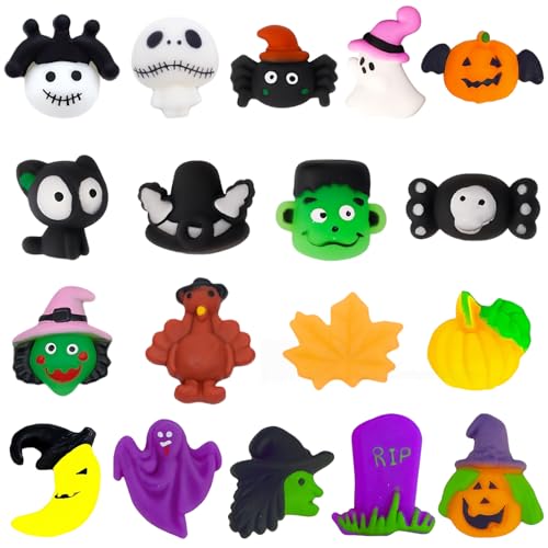 Halloween Mochi Squishy Toys Set,18 Stück Kawaii Tiere Soft Silikon Spielzeug Squeeze Toy Niedlich Anti Stress Spielzeug für Kinder,Stressabbau Squishy für Kindergeburtstag Party Gastgeschenke Halloween Mochi Squishy Toys Set,18 Stück Kawaii Tiere Soft Silikon Spielzeug Squeeze Toy Niedlich Anti Stress Spielzeug für Kinder,Stressabbau Squishy für Kindergeburtstag Party Gastgeschenke von COSORO