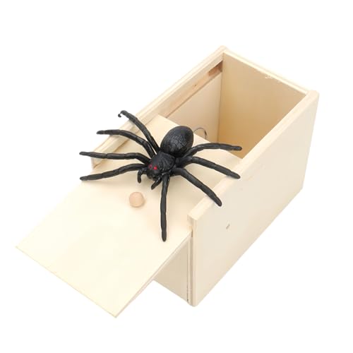 COSORO Spinne In Box,Holz Gefälschte Spinne Streich Scare Box Prank Angst Spielzeug Halloween Party Geschenk,Witzig Erschrecken Lustig Überraschungsbox Stressabbau Spielzeug für Kinder Erwachsen COSORO Spinne In Box,Holz Gefälschte Spinne Streich Scare Box Prank Angst Spielzeug Halloween Party Geschenk,Witzig Erschrecken Lustig Überraschungsbox Stressabbau Spielzeug für Kinder Erwachsen von COSORO