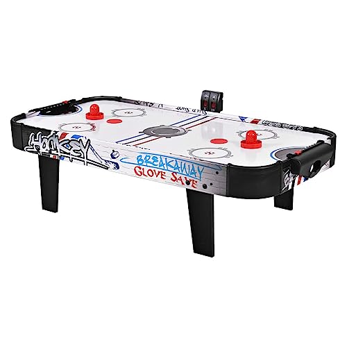 COSTWAY 42'' Air Hockey Spieltisch, Airhockey Tisch mit elektronischem LED-Punktezähler, Lufthockey Eishockey, Airhockeytisch Tischhockey mit 2 Pucks 2 Griffe, 2 Ziele, 106,5 x 53,5 x 30,5 cm von COSTWAY